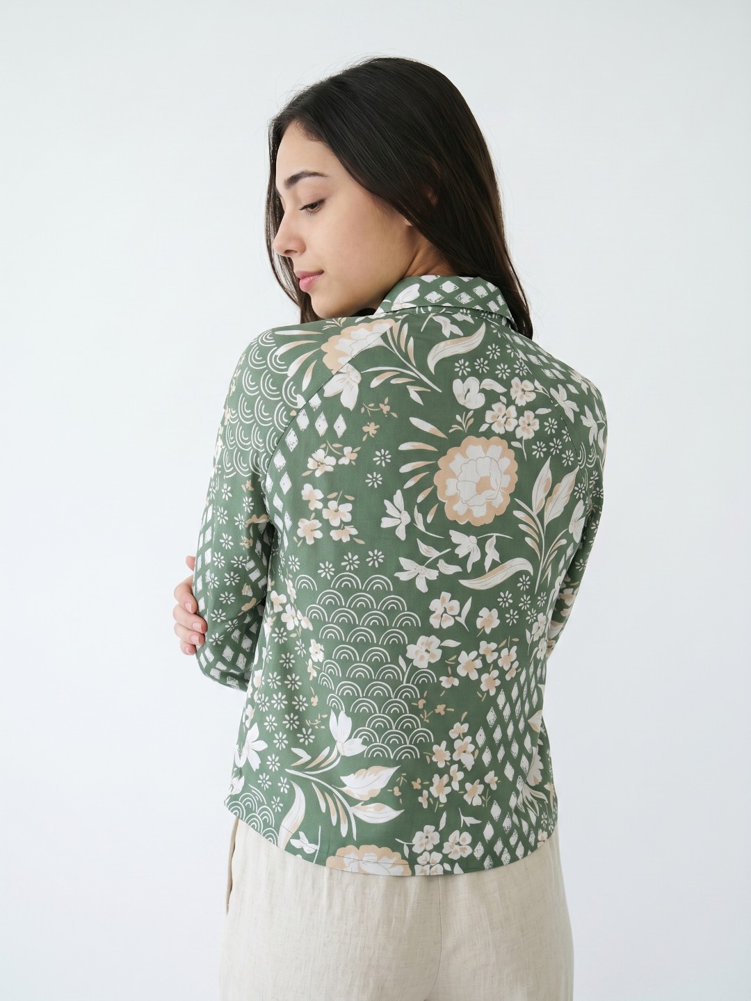 Full Sleeve Smart Fit Korean Style Shirt for Women - Image 2