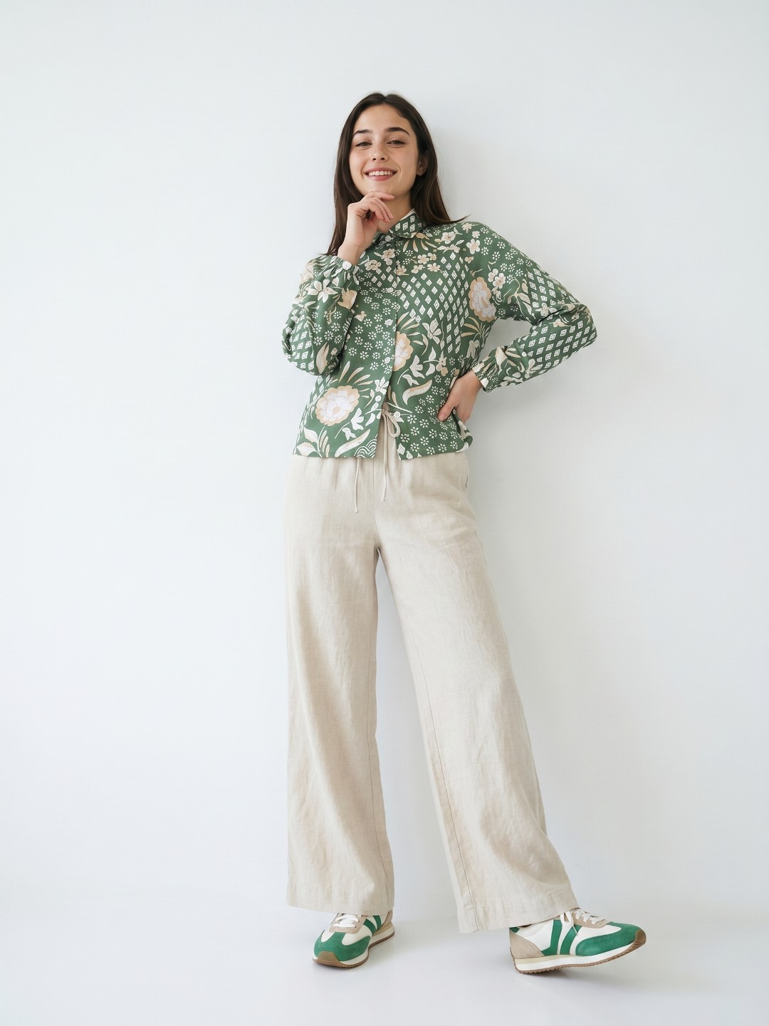 Full Sleeve Smart Fit Korean Style Shirt for Women - Image 3
