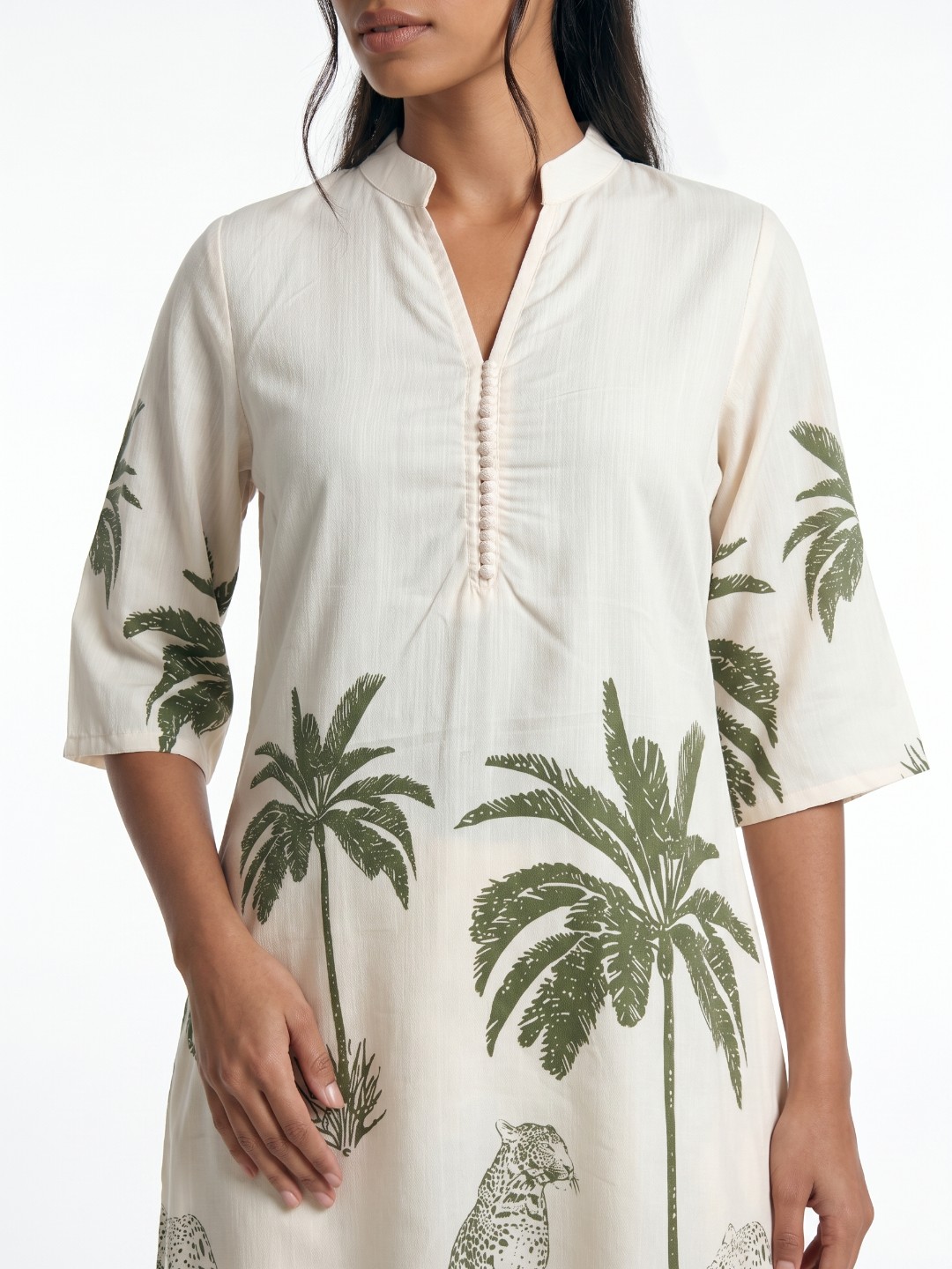 Women’s Printed Co-ord Set – Stylish Kurta & Straight Pants - Image 4