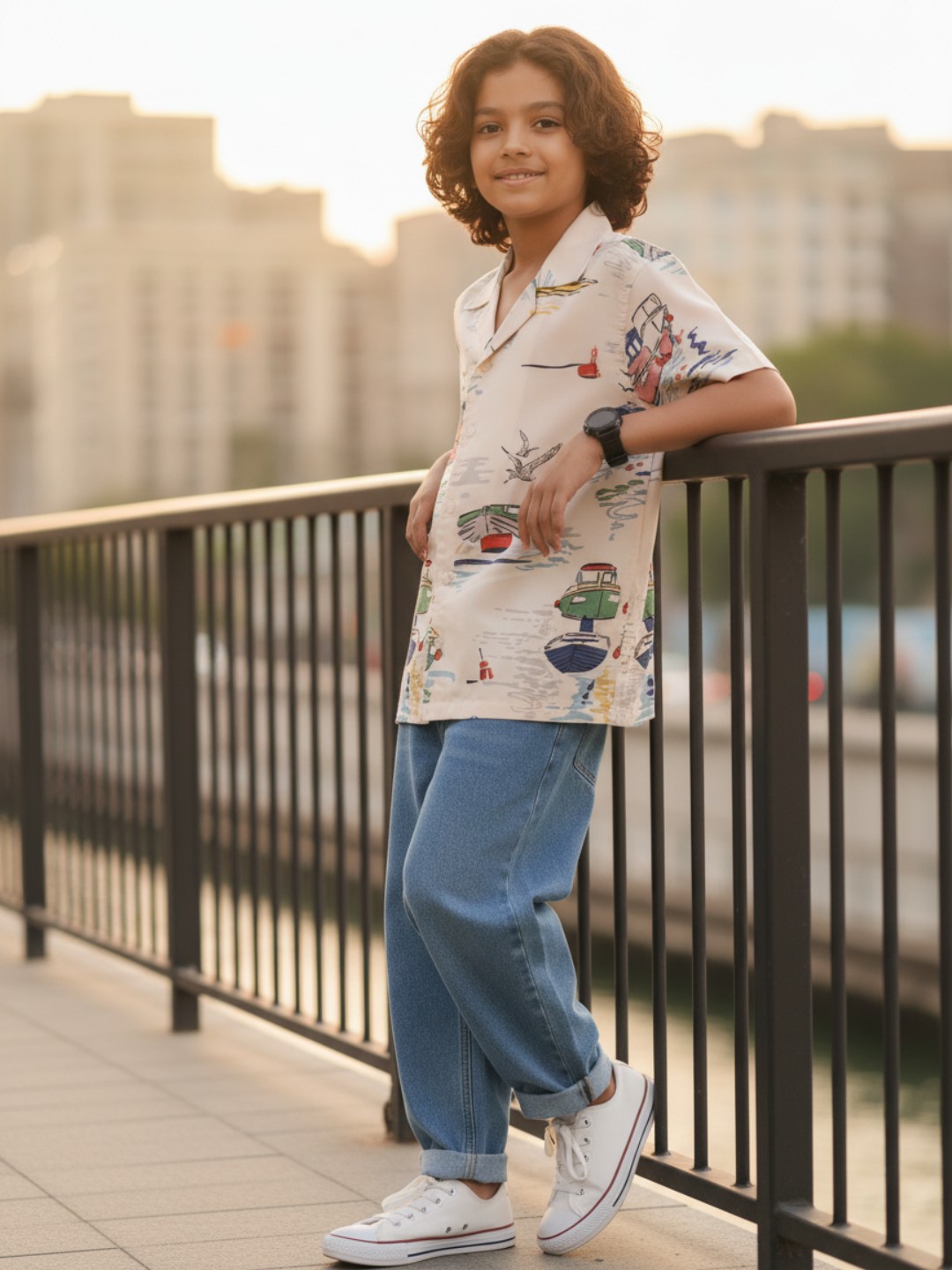 Boys Printed Shirt - Image 5